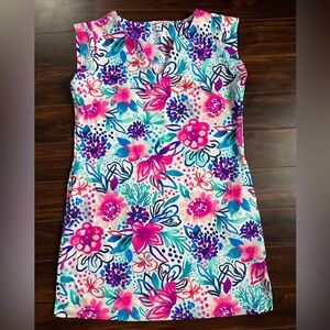 Aryeh Colorful Floral Print Sleeveless Dress, XL